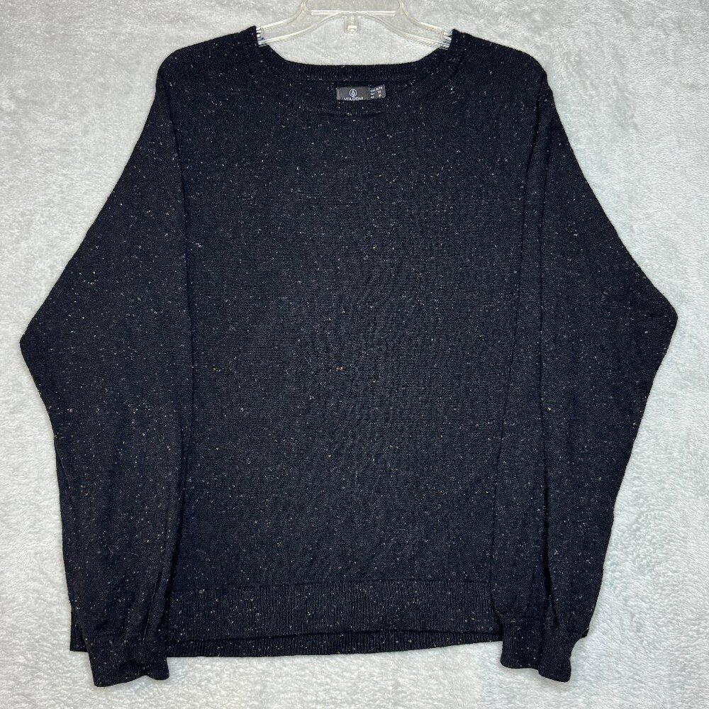 Volcom Black with Flecks Knit Style Women's Long Sleeve Sweater Size XL (12)